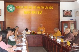 Ban Thường trực Ủy ban MTTQVN tỉnh có buổi làm việc với Ban Trị sự GHPGVN tỉnh nhằm rà soát, phối hợp, hỗ trợ tổ chức đại hội