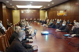 Ban Thư ký Ban Trị sự GHPGVN TP.HCM họp, tập huấn cùng Ban Thư ký GHPGVN quận huyện