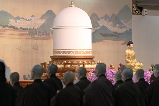 Tang lễ của Đại lão Hòa thượng Tinh Vân được tổ chức một cách đơn giản theo truyền thống Phật giáo trong vòng 1 tuần lễ - Ảnh: PQS