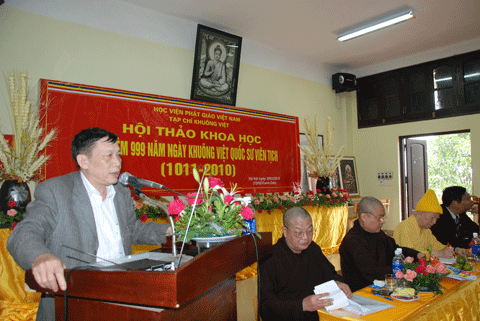 Hà Nội: Hội thảo khoa học kỷ niệm 999 năm ngày mất của Quốc Sư Khuông Việt (1011- 2010) ảnh 18