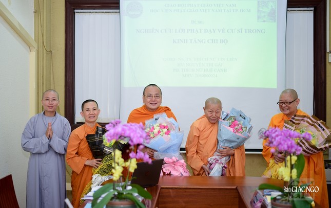 Học viện Phật giáo VN tại TP.HCM tổ chức bảo vệ luận văn thạc sĩ đợt 3 - năm 2022  ảnh 4