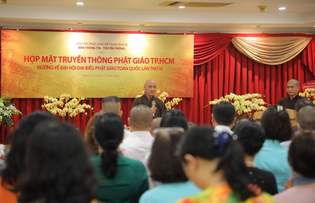 Tổ chức họp mặt truyền thông Phật giáo TP.HCM hướng về Đại hội đại biểu Phật giáo toàn quốc ảnh 1