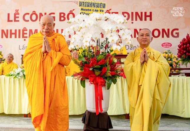 Đồng Tháp: Bổ nhiệm Hòa thượng Thích Hoằng Tri trụ trì chùa An Long ảnh 2