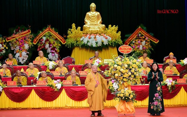 Trọng thể khai mạc Đại hội đại biểu Phật giáo toàn quốc lần thứ IX, nhiệm kỳ 2022-2027 ảnh 13