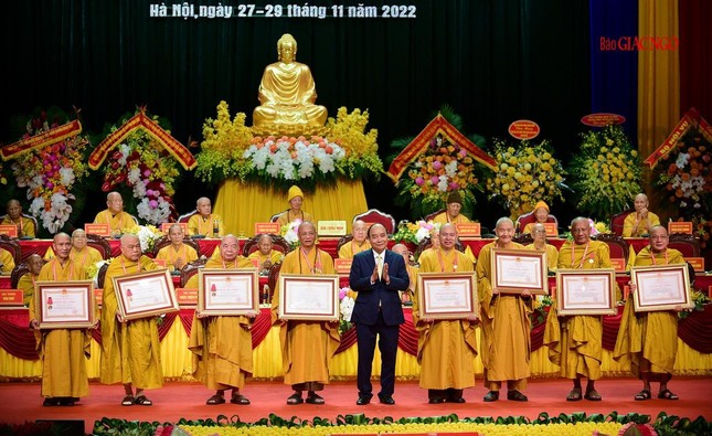 Trọng thể khai mạc Đại hội đại biểu Phật giáo toàn quốc lần thứ IX, nhiệm kỳ 2022-2027 ảnh 10