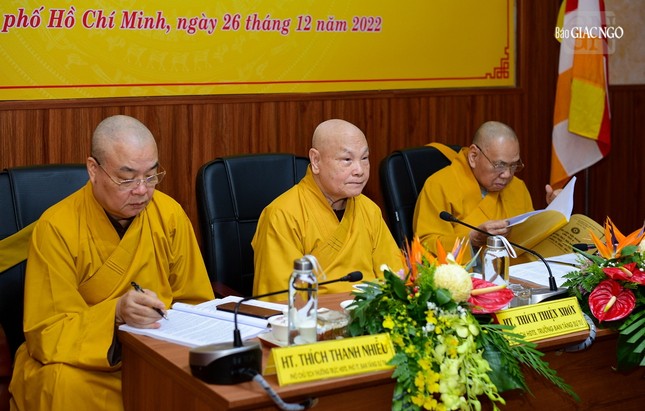 Phiên họp thứ nhất Ban Thường trực Hội đồng Trị sự GHPGVN khóa IX (2022-2027) ảnh 7