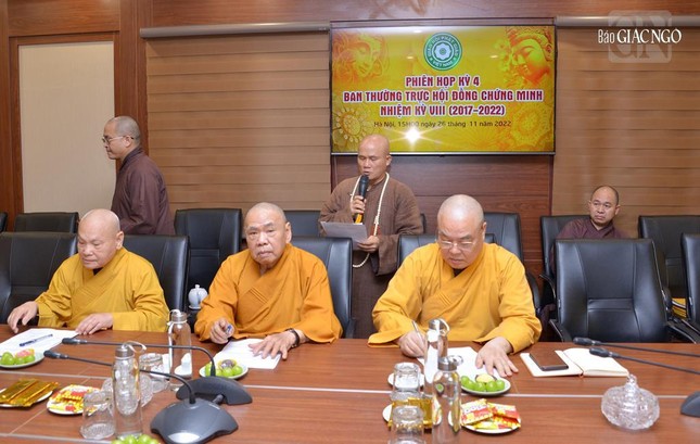 Ban Thường trực Hội đồng Chứng minh họp phiên cuối nhiệm kỳ VIII - trước thềm Đại hội IX GHPGVN ảnh 8