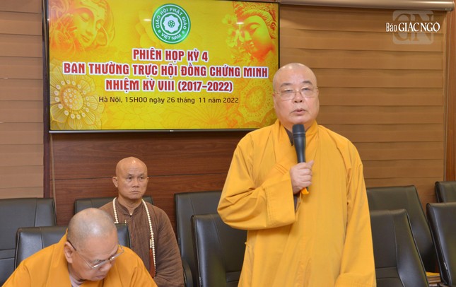 Ban Thường trực Hội đồng Chứng minh họp phiên cuối nhiệm kỳ VIII - trước thềm Đại hội IX GHPGVN ảnh 5