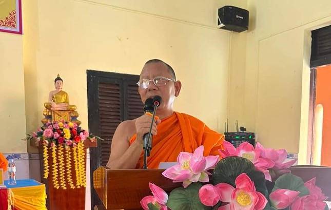 Trà Vinh: Hội Đoàn kết Sư sãi yêu nước huyện Cầu Ngang tổng kết hoạt động Phật sự năm 2022 ảnh 2