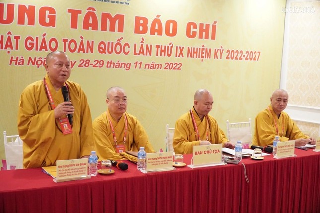 Họp báo về kết quả thành công của Đại hội đại biểu Phật giáo toàn quốc lần thứ IX ảnh 2