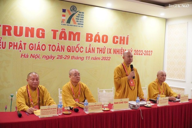 Họp báo về kết quả thành công của Đại hội đại biểu Phật giáo toàn quốc lần thứ IX ảnh 1