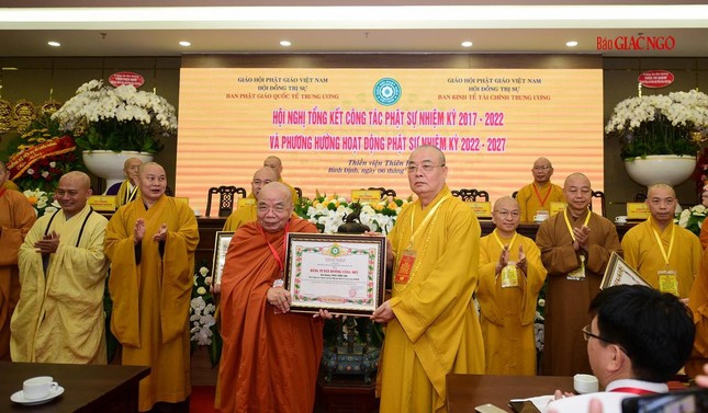 Ban Kinh tế - Tài chính Trung ương GHPGVN tổng kết công tác Phật sự nhiệm kỳ VIII (2017-2022) ảnh 11