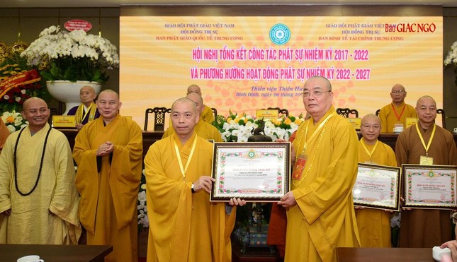Ban Kinh tế - Tài chính Trung ương GHPGVN tổng kết công tác Phật sự nhiệm kỳ VIII (2017-2022) ảnh 13