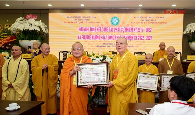 Ban Kinh tế - Tài chính Trung ương GHPGVN tổng kết công tác Phật sự nhiệm kỳ VIII (2017-2022) ảnh 14