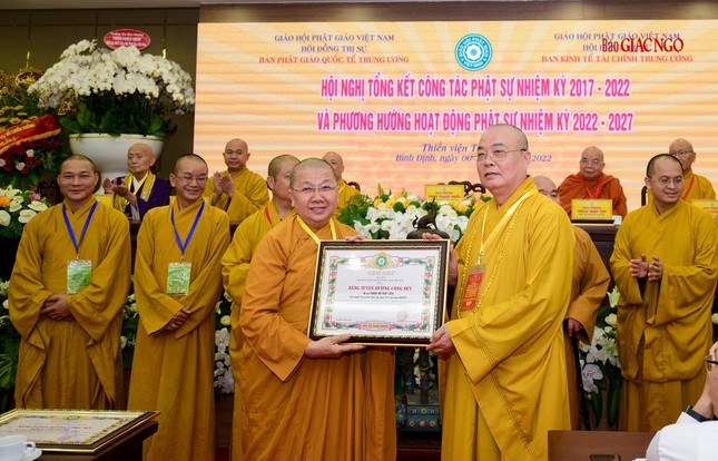 Ban Kinh tế - Tài chính Trung ương GHPGVN tổng kết công tác Phật sự nhiệm kỳ VIII (2017-2022) ảnh 19