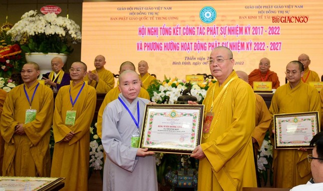 Ban Kinh tế - Tài chính Trung ương GHPGVN tổng kết công tác Phật sự nhiệm kỳ VIII (2017-2022) ảnh 20