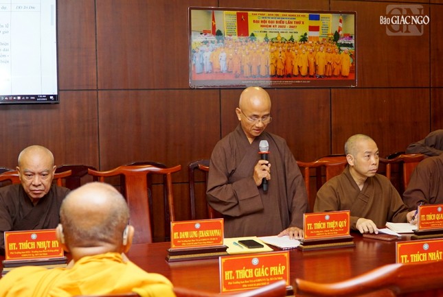 Ban Thường trực Ban Trị sự Phật giáo TP.HCM tiếp tục thảo luận về tổ chức Phật đản, Giới đàn Bửu Huệ ảnh 2