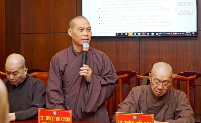 Ban Thường trực Ban Trị sự Phật giáo TP.HCM tiếp tục thảo luận về tổ chức Phật đản, Giới đàn Bửu Huệ ảnh 4