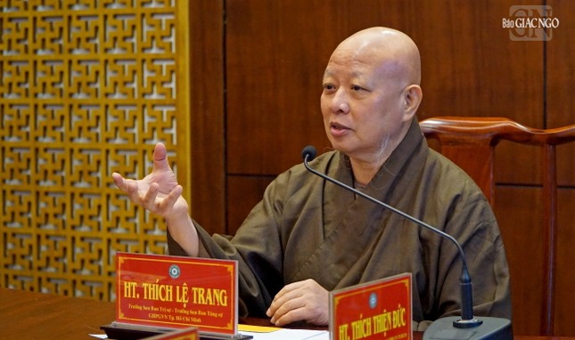 Ban Thường trực Ban Trị sự Phật giáo TP.HCM tiếp tục thảo luận về tổ chức Phật đản, Giới đàn Bửu Huệ ảnh 1
