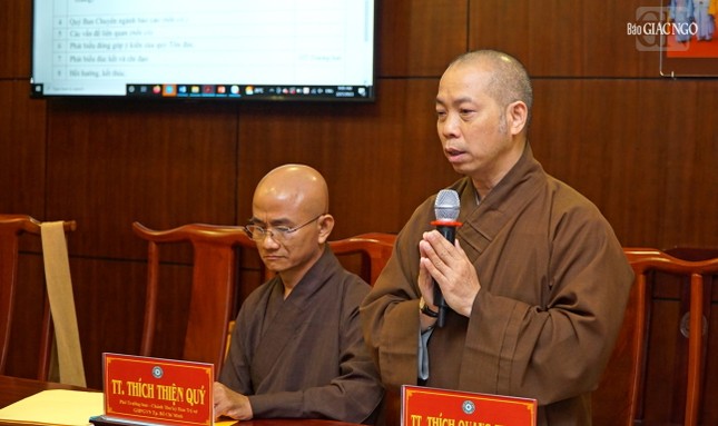 Ban Thường trực Ban Trị sự Phật giáo TP.HCM tiếp tục thảo luận về tổ chức Phật đản, Giới đàn Bửu Huệ ảnh 7