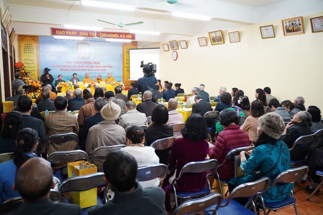 Hà Nội: Hội thảo khoa học "Tổ Như Trừng Lân Giác và sơn môn Liên Phái trong lịch sử Phật giáo VN" ảnh 5