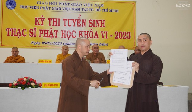 Học viện Phật giáo VN tại TP.HCM khai mạc kỳ thi tuyển sinh Thạc sĩ Phật học khóa VI ảnh 2