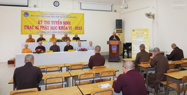 Học viện Phật giáo VN tại TP.HCM khai mạc kỳ thi tuyển sinh Thạc sĩ Phật học khóa VI ảnh 1