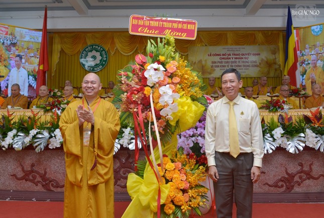 Lễ trao quyết định nhân sự Ban Phật giáo Quốc tế và Kinh Tế-Tài chính T.Ư nhiệm kỳ 2022-2027 ảnh 39