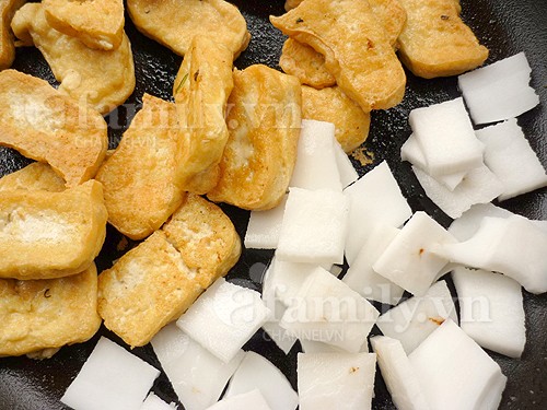Đậu phụ kho cùi dừa, Bếp Eva, Đậu phụ kho cùi dừa, dau phu, cui dua, mon ngon, mon ngon de lam