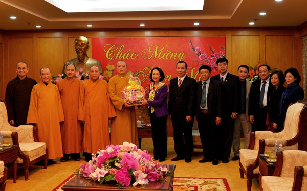 GHPGVN, Phật giáo Hà Nội chúc Tết các ban ngành T.Ư ảnh 6