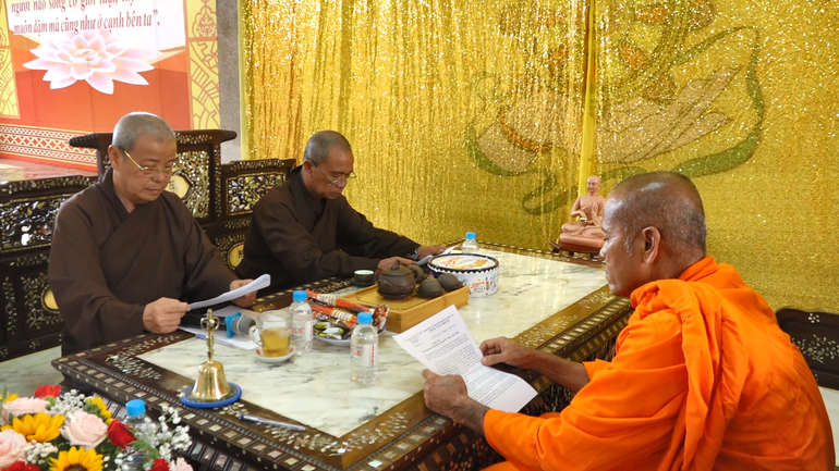 Ban Thường trực Ban Trị sự Phật giáo tỉnh Trà Vinh họp triển khai công tác Phật sự 