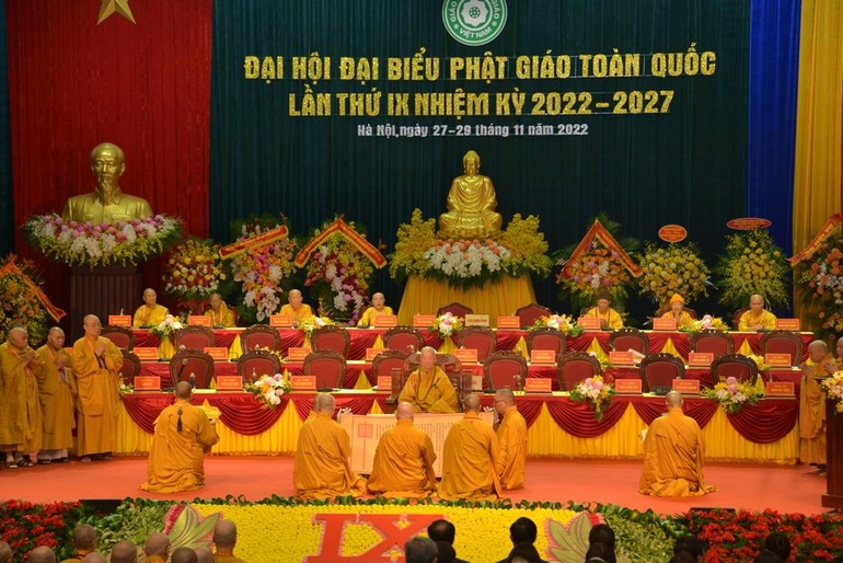 Bế mạc Đại hội đại biểu Phật giáo toàn quốc lần thứ IX, nhiệm kỳ 2022-2027
