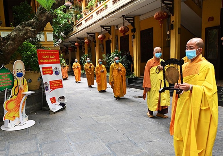 Chùa Quán Sứ tổ chức lễ tác pháp an cư Phật lịch 2565 theo truyền thống An cư kiết hạ