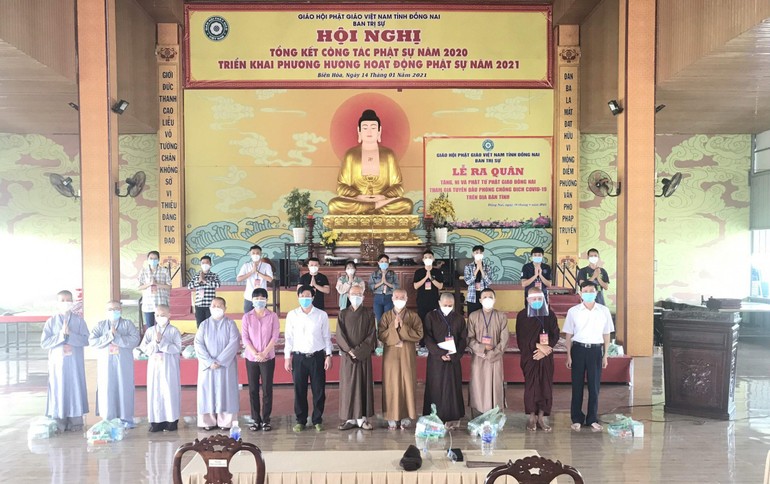 Đây là đợt 3 tình nguyện viên Phật giáo Đồng Nai xuất phát hỗ trợ cho cộng đồng phòng chống Covid-19