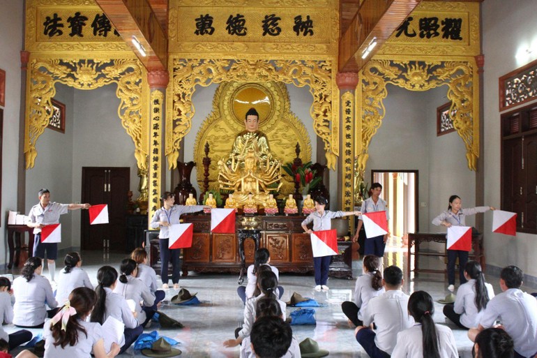 Phân ban Gia đình Phật tử tỉnh Đắk Nông tổ chức trại kỹ năng khóa 1