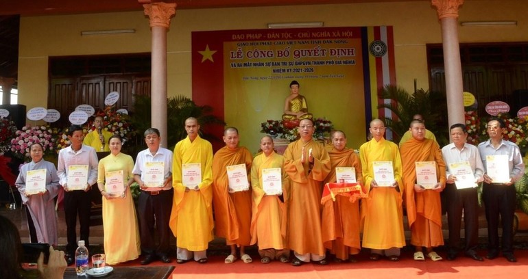 Tân Ban Trị sự Phật giáo TP.Gia Nghĩa ra mắt