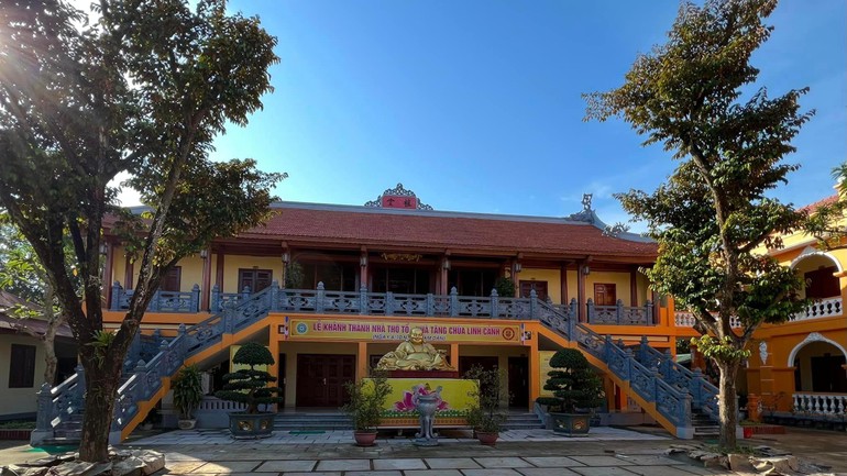 Nhà Tăng chùa Linh Cảnh hoàn thành và đưa vào sử dụng sau hơn 1 năm thi công xây dựng 