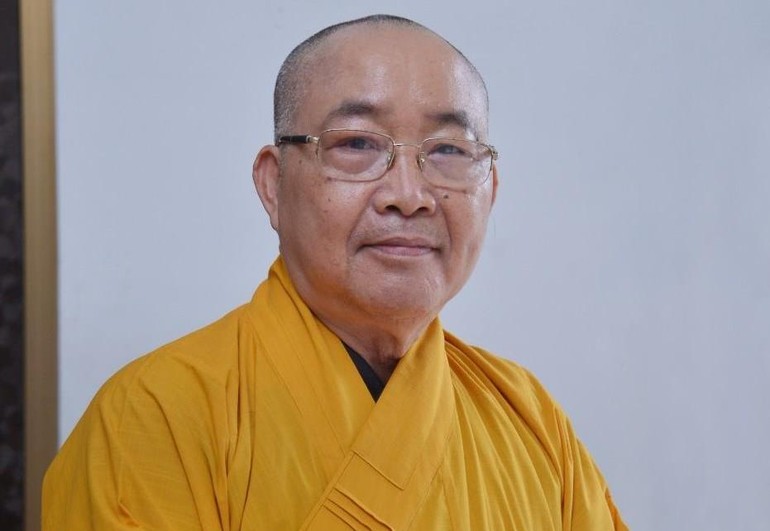 Hòa thượng Thích Minh Nhật, Ủy viên Hội đồng Trị sự, Trưởng ban Trị sự GHPGVN tỉnh Bình Thuận - Ảnh: Bảo Toàn