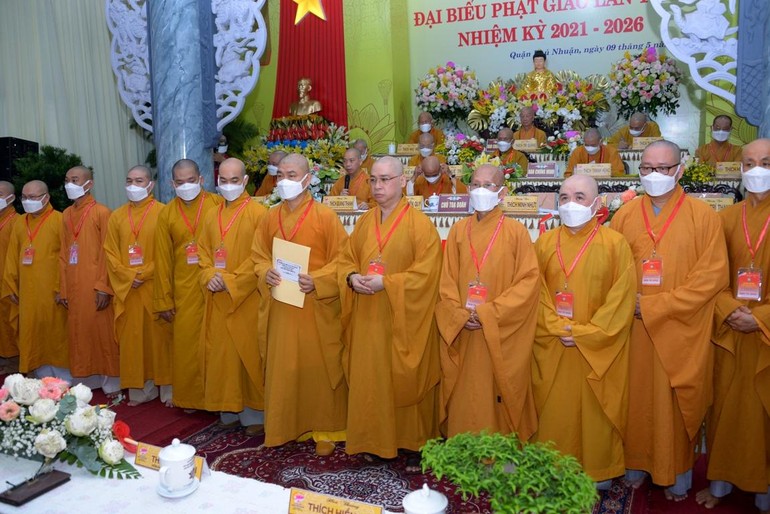 Tân Ban Trị sự GHPGVN quận Phú Nhuận nhiệm kỳ 2021-2026 ra mắt tại đại hội