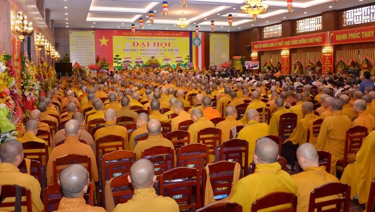 Đại hội đại biểu Phật giáo TP.HCM lần thứ IX - Ảnh: Bảo Toàn/BGN