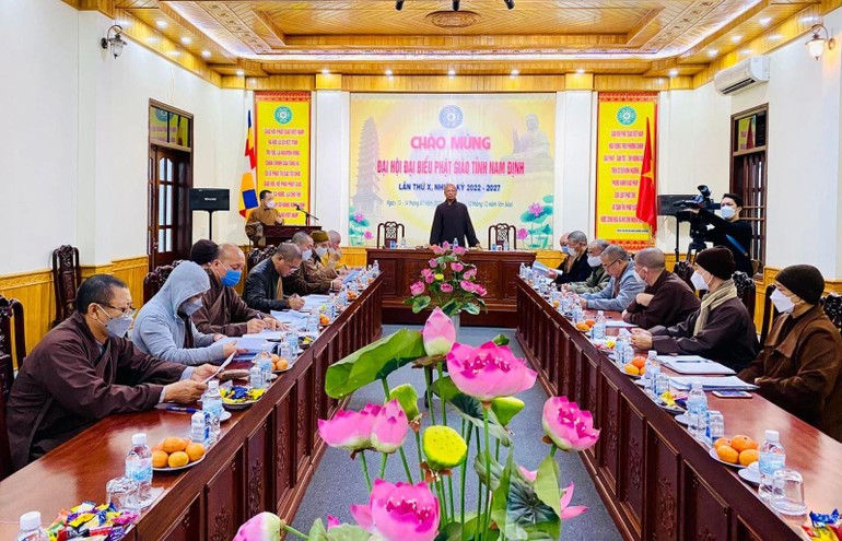 Ban Thường trực Ban Trị sự GHPGVN tỉnh Nam Định họp, rà soát các công tác chuẩn bị cho Đại hội