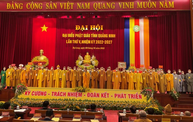 Tân Ban Trị sự Phật giáo tỉnh Quảng Ninh ra mắt đại hội