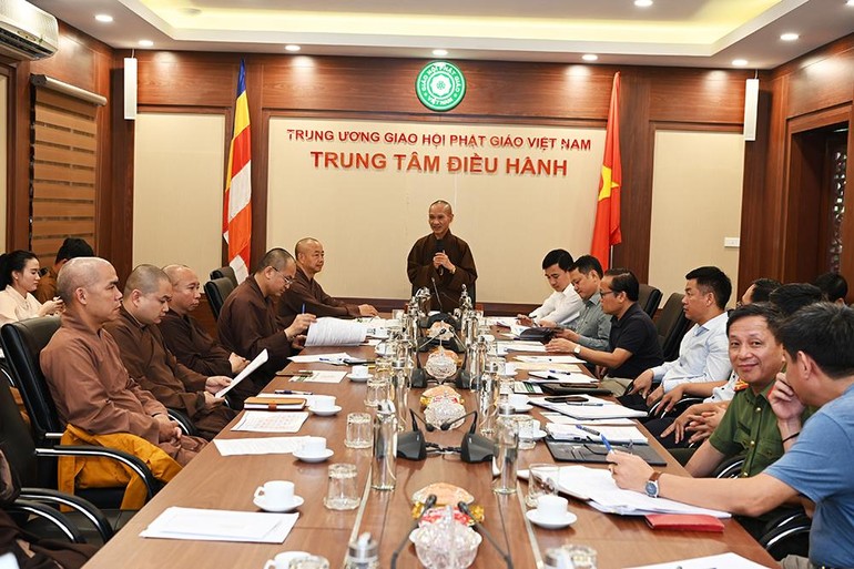 Ban An ninh trật tự Đại hội Phật giáo toàn quốc lần thứ IX họp với các cơ quan liên quan về an ninh trật tự 