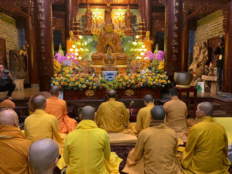 Lễ cầu nguyện an vị tượng Phật tại chùa Trúc Lâm Đầm Hà 
