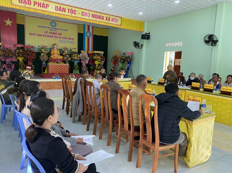Ban Trị sự Phật giáo huyện Tiên Phước tổng kết Phật sự năm 2022