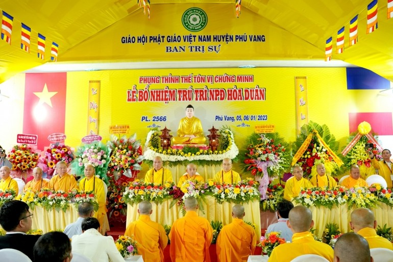 Lễ bổ nhiệm trú trì niệm Phật đường Hòa Duân