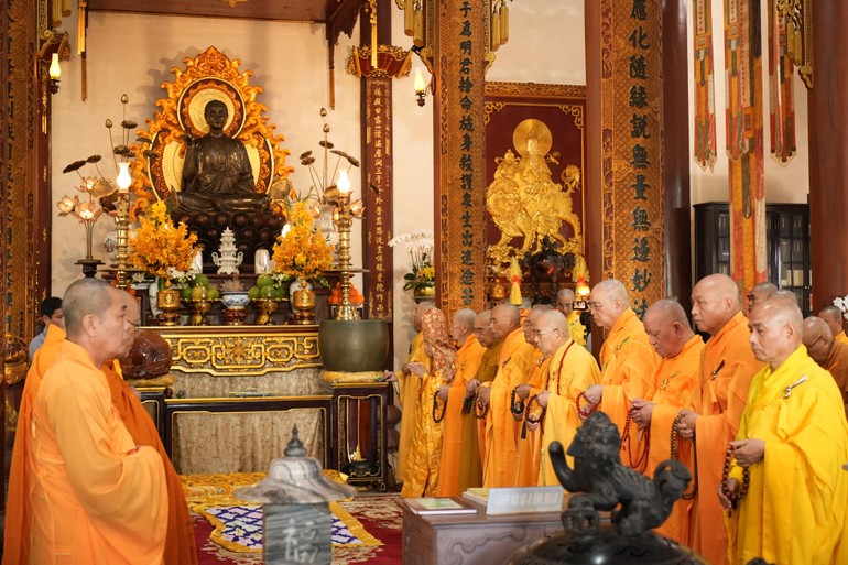 Ban Trị sự Phật giáo tỉnh cầu nguyện quốc thái dân an đầu năm Quý Mão