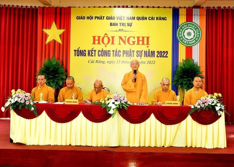 Phật giáo quận Cái Răng tổng kết công tác Phật sự 2022