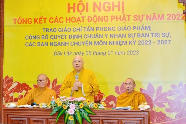 Phật giáo tỉnh Đắk Lắk tổng kết Phật sự năm 2022