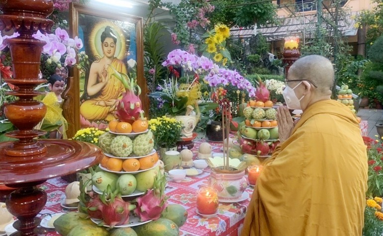 Tịnh xá Ngọc Phương tổ chức đàn cầu an đầu năm đến Phật tử